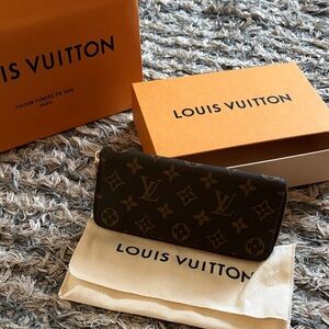 Louis Vuitton Brown Monogram Long Zippy Wallet